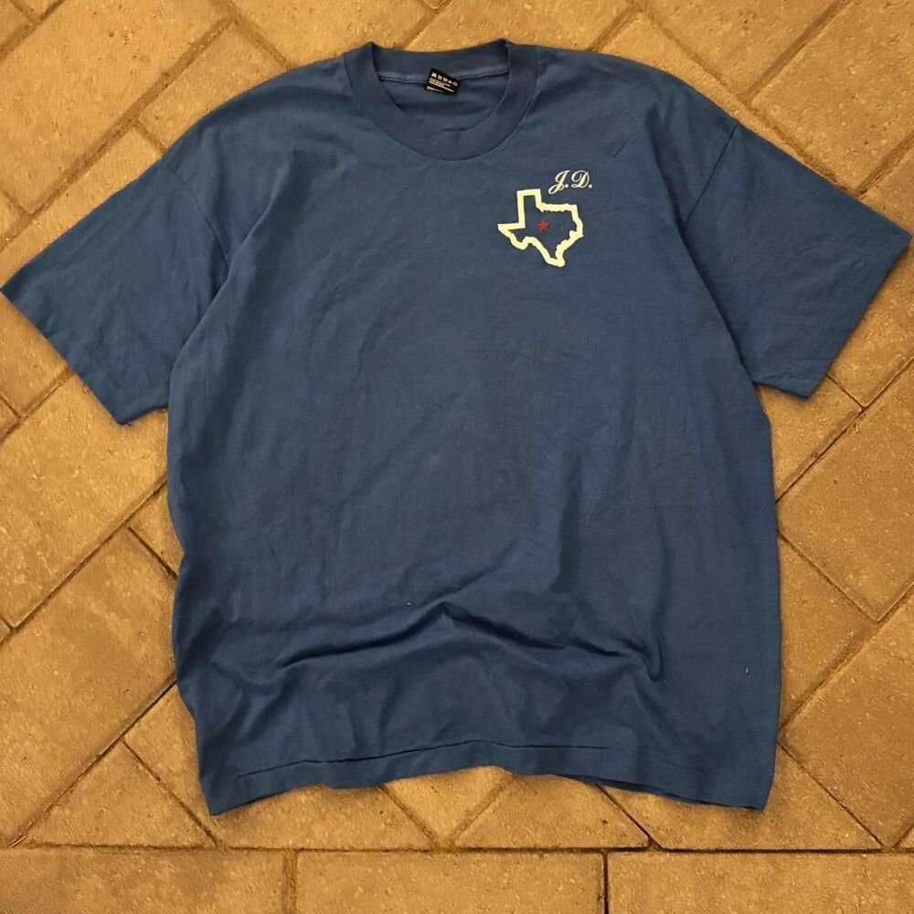 Unbranded Men's Blue and Navy T-shirt